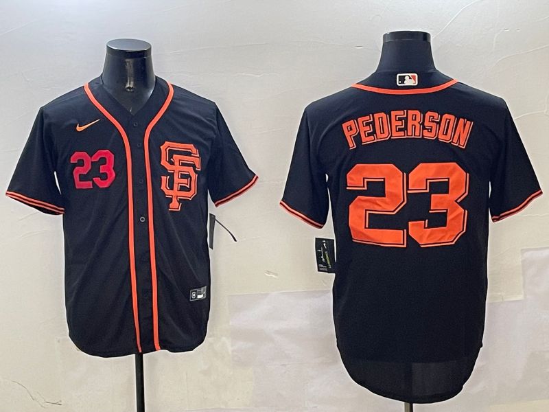 Men San Francisco Giants #23 Pederson Black Game 2025 Nike MLB Jersey style 2->san francisco giants->MLB Jersey